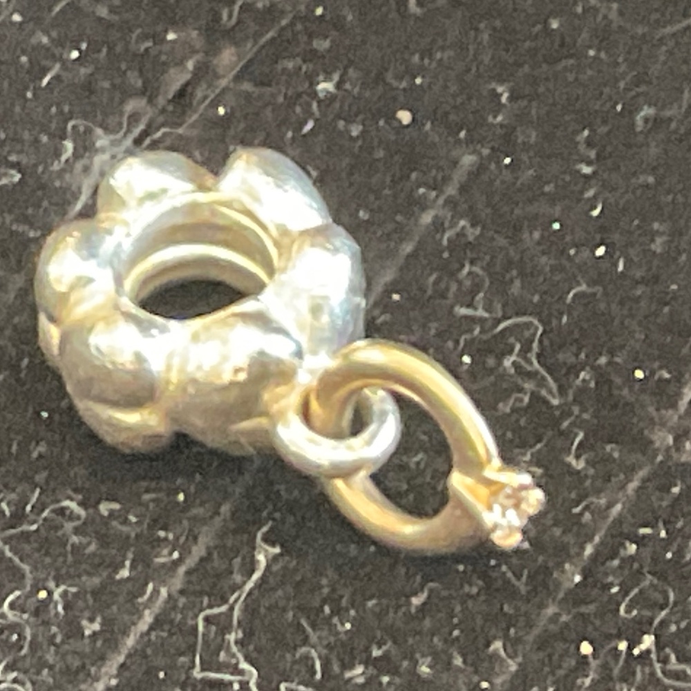 Pandora two tone engagement ring charm